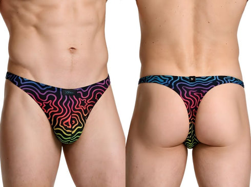 Xtremen 91284 Printed Microfiber Thongs Color Labyrinth