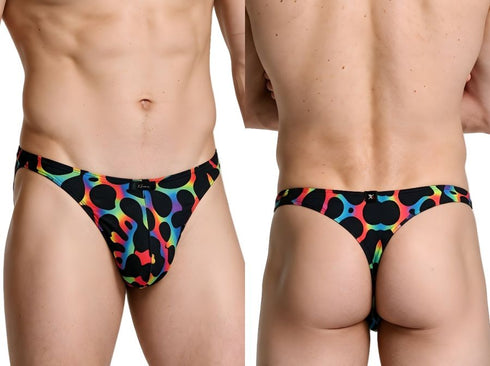 Xtremen 91284 Printed Microfiber Thongs Color Mushroom