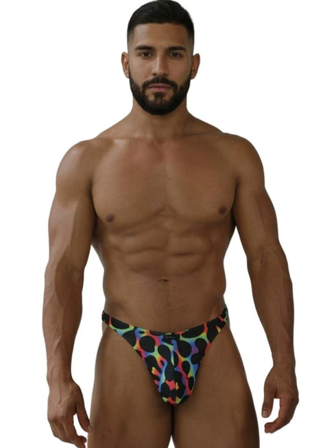 Xtremen 91284 Printed Microfiber Thongs Color Mushroom