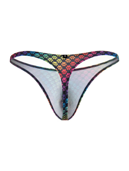 Xtremen 91284 Printed Microfiber Thongs Color Paw print