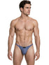Xtremen 91287 Men's Underwear Microfiber Thongs Sleek Minimalist Style Color Gray