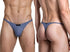 Xtremen 91287 Men's Underwear Microfiber Thongs Sleek Minimalist Style Color Gray