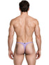 Xtremen 91287 Men's Underwear Microfiber Thongs Sleek Minimalist Style Color Lilac