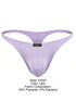 Xtremen 91287 Men's Underwear Microfiber Thongs Sleek Minimalist Style Color Lilac