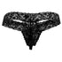 CandyMan 99315 Peek a Boo Thongs Color Black