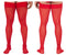 CandyMan 99533 Mesh Thigh Highs Color Red
