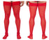 CandyMan 99533 Mesh Thigh Highs Color Red