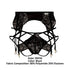 CandyMan 99550 Lace Garter-Jockstrap Outfit Color Black