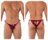 CandyMan 99579 Lace Heart Bikini Color Burgundy