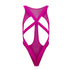 CandyMan 99643 Mesh Bodysuit Color Hot Pink