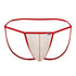 CandyMan 99709 Micro Lace Jockstrap Color Beige-Red