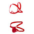 CandyMan 99731 Harness-Bra Two Piece Set Color Red
