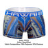 HAWAI 42121 Printed Athletic Trunks Color Royal Blue