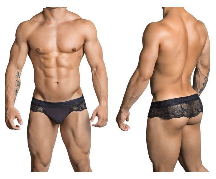 clever moda CandyMan 99304X Lace Thongs Color Black