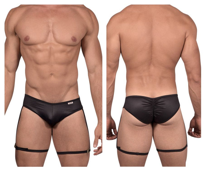 clever moda CandyMan 99468X Garter Briefs Color Black