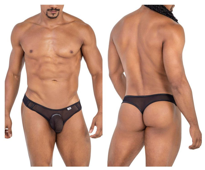 clever moda CandyMan 99767 Sports Mesh Thongs Color Black