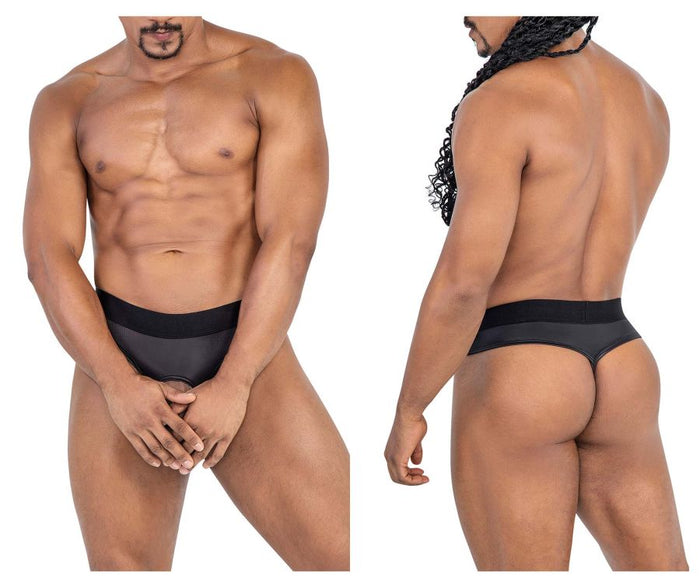 clever moda CandyMan 99781 Protuder Thongs Color Black