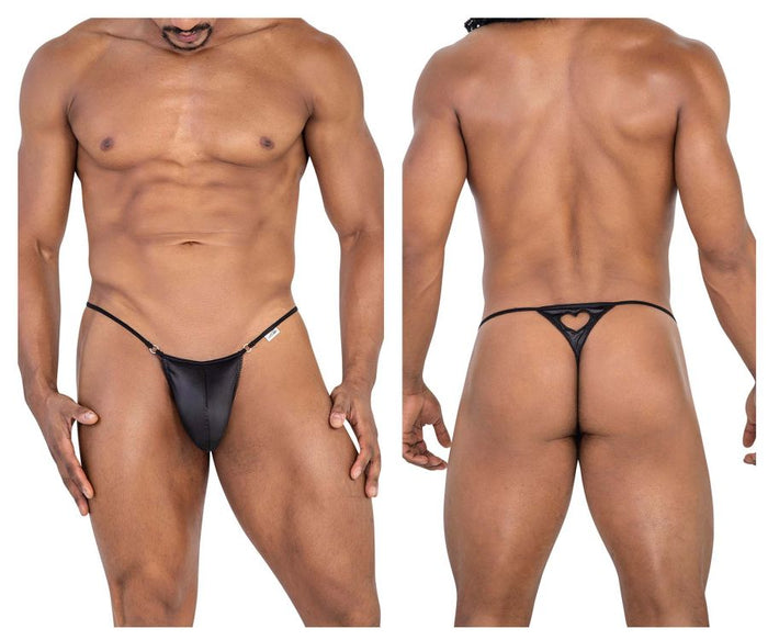 clever moda CandyMan 99789 Heart Thongs Color Black