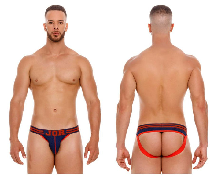clever moda JOR 2059 College Jockstrap Color Blue