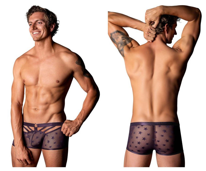clever moda Male Power 122-291 Love Star Short with Ring Color Purple