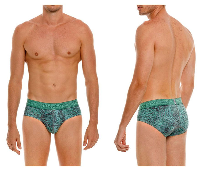 clever moda Unico 24080101105 Cairel Briefs Color 43-Green