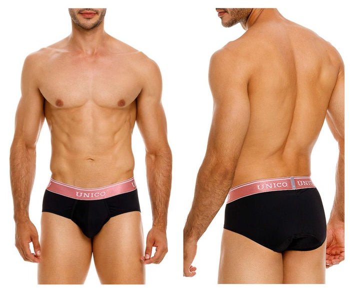 clever moda Unico 24110101108 Oro Rosa Briefs Color 99-Black