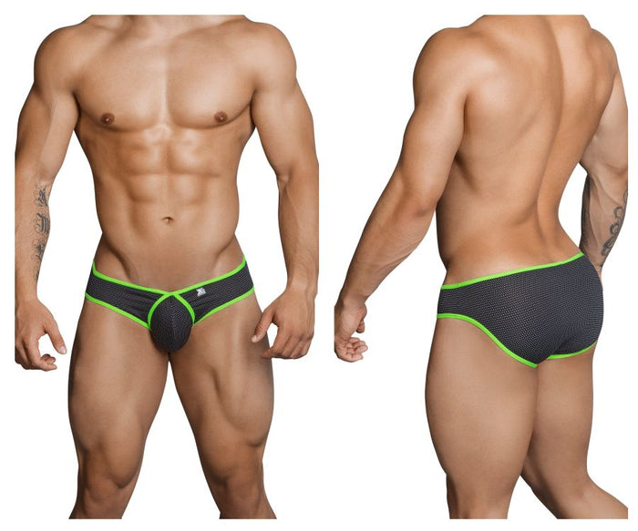 clever moda Xtremen 91021X Microfiber Briefs Color Black