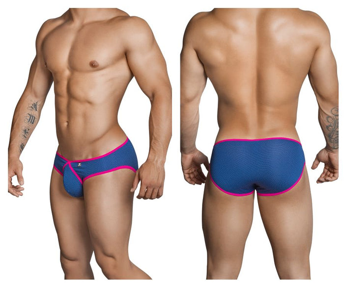 clever moda Xtremen 91021X Microfiber Briefs Color Blue