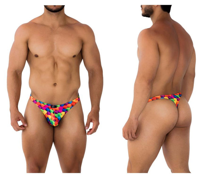 clever moda Xtremen 91171 Printed Thongs Color Cubes