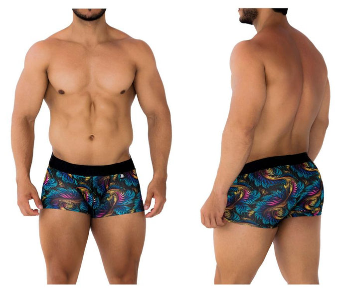 clever moda Xtremen 91173 Printed Trunks Color Leaves