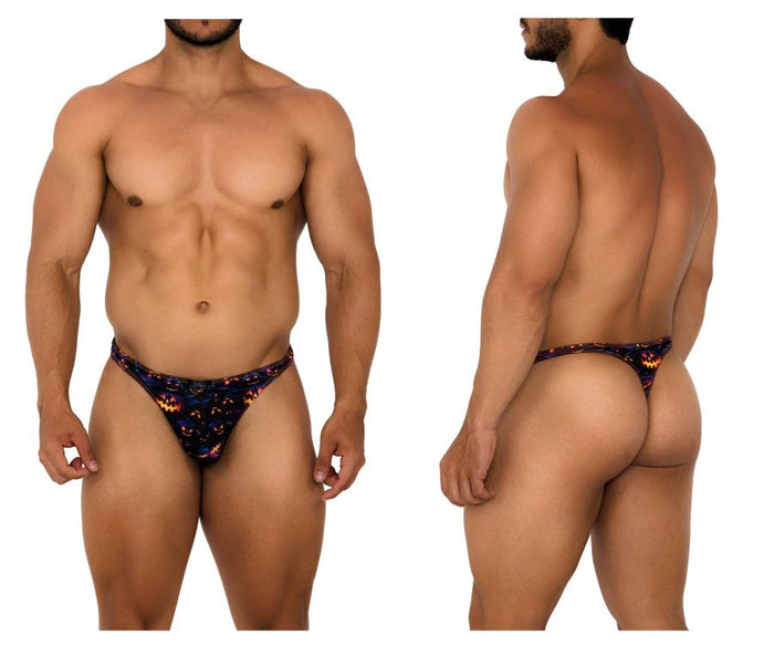 clever moda Xtremen 91194 Printed Thongs Color Pumpkins