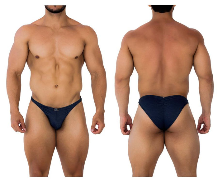 clever moda Xtremen 91201 Jacquard Bikini Color Dark Blue