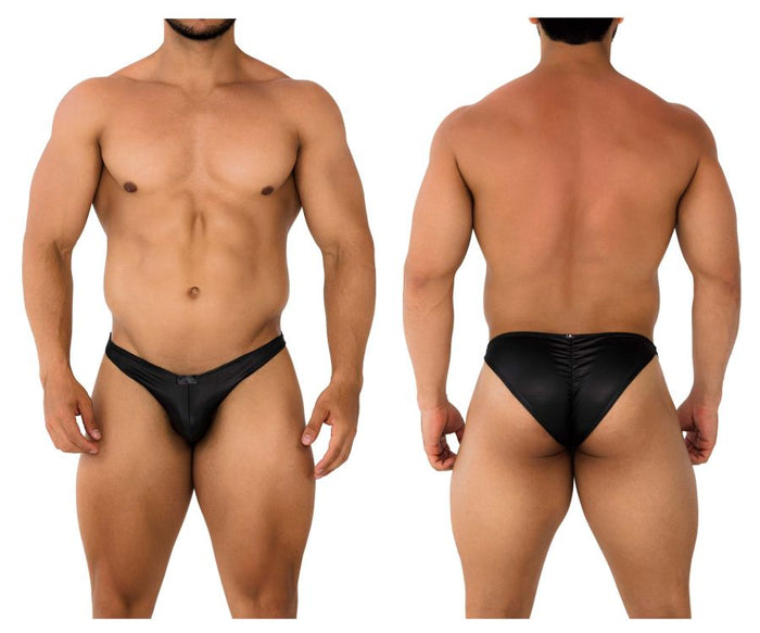 clever moda Xtremen 91204 Microfiber Bikini Color Black