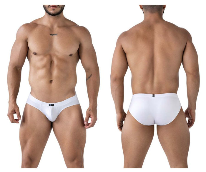 clever moda Xtremen 91207B Microfiber Briefs Color White