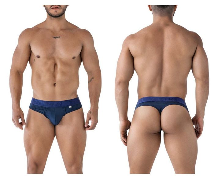 clever moda Xtremen 91211B Microfiber Thongs Color Navy