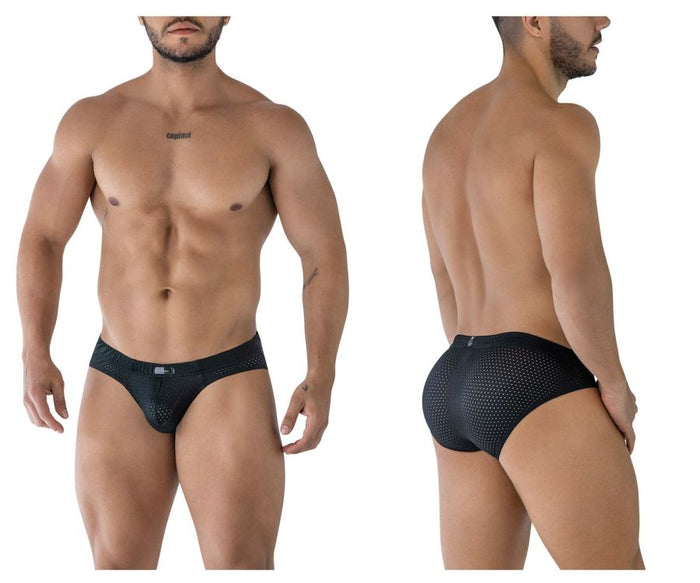 clever moda Xtremen 91213B Microfiber Briefs Color Black