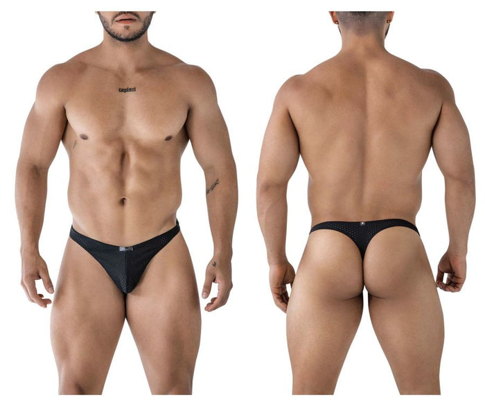 clever moda Xtremen 91214B Microfiber Thongs Color Black
