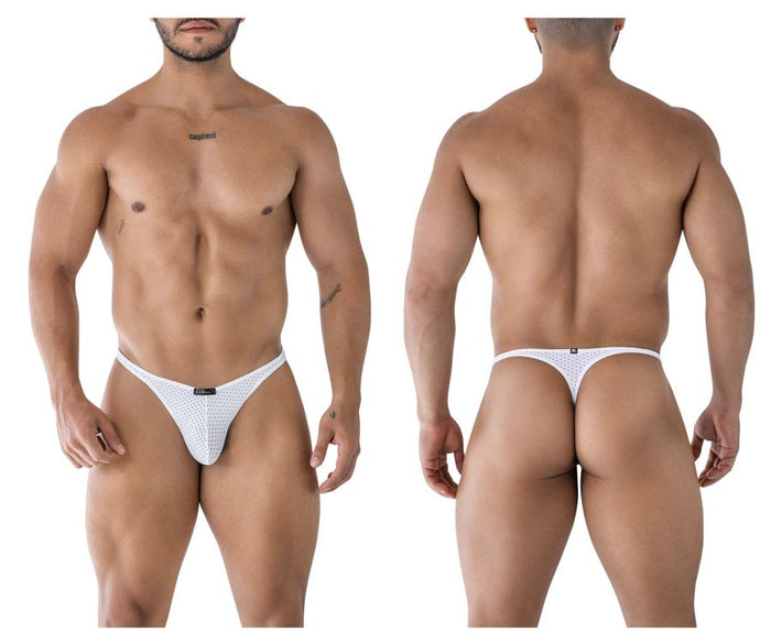 clever moda Xtremen 91214B Microfiber Thongs Color White