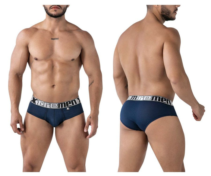 clever moda Xtremen 91221 Microfiber Briefs Color Navy