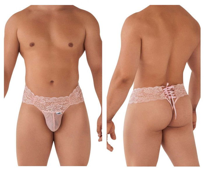 clever moda CandyMan 99595 Lace Thongs Color Rose