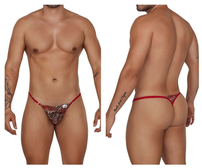 clever moda CandyMan 99685 Lace Thongs Color Red-Print