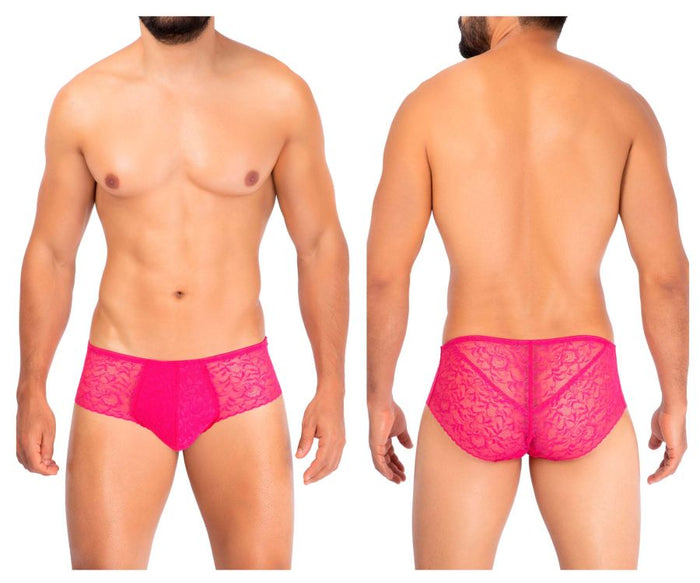 clever moda HAWAI 42152 Solid Lace Briefs Color Fuchsia