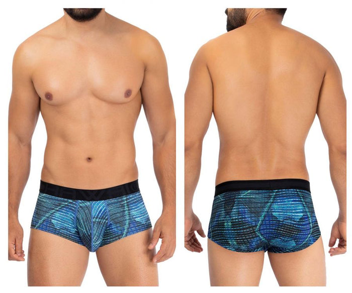 clever moda HAWAI 42183 Printed Microfiber Briefs Color Royal Blue