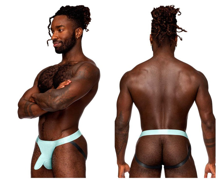 clever moda Male Power 399-281 Easy Breezy Jock Sleeve Color Aqua