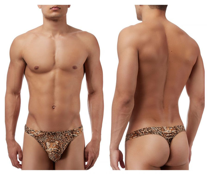 clever moda Male Power 444030 Animal Wonder Thong Color Brown