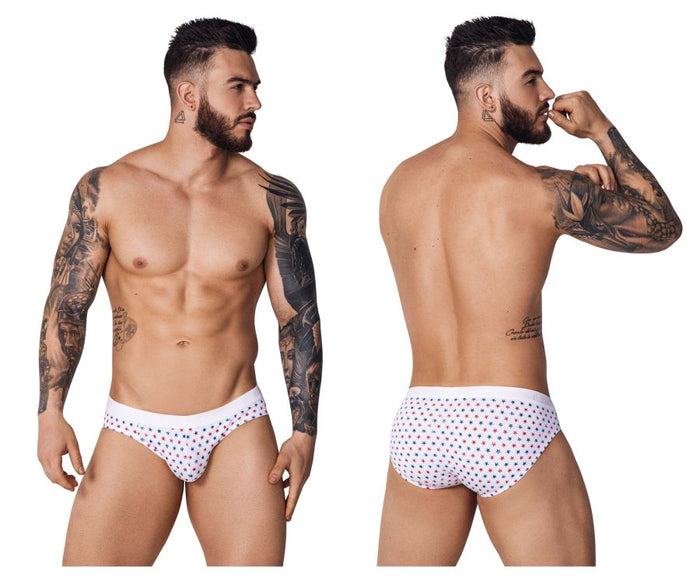 clever moda Pikante PIK 1072 Blaze Briefs Color White