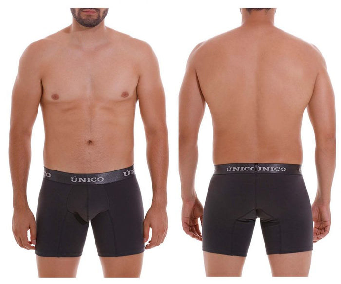 clever moda Unico 22120100204 Asfalto A22 Boxer Briefs Color 96-Dark Gray
