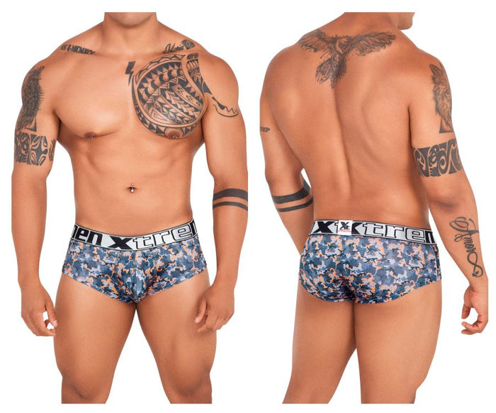clever moda Xtremen 41313 Printed Briefs Color Orange