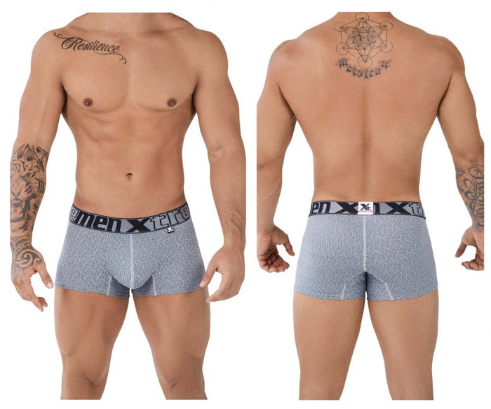 clever moda Xtremen 51478C Microfiber Jacquard Trunks Color Gray