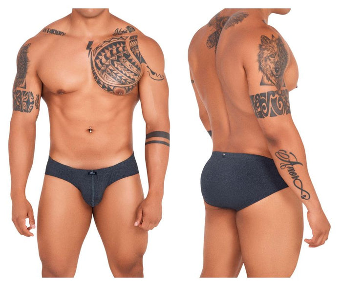 clever moda Xtremen 91142 Ultra-soft Briefs Color Gray Cross